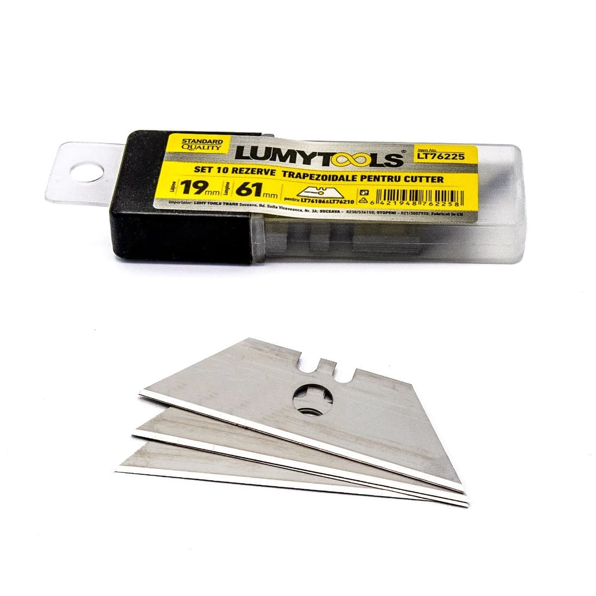 Lumytools Lame cutter 19 mm, set 10 bucati