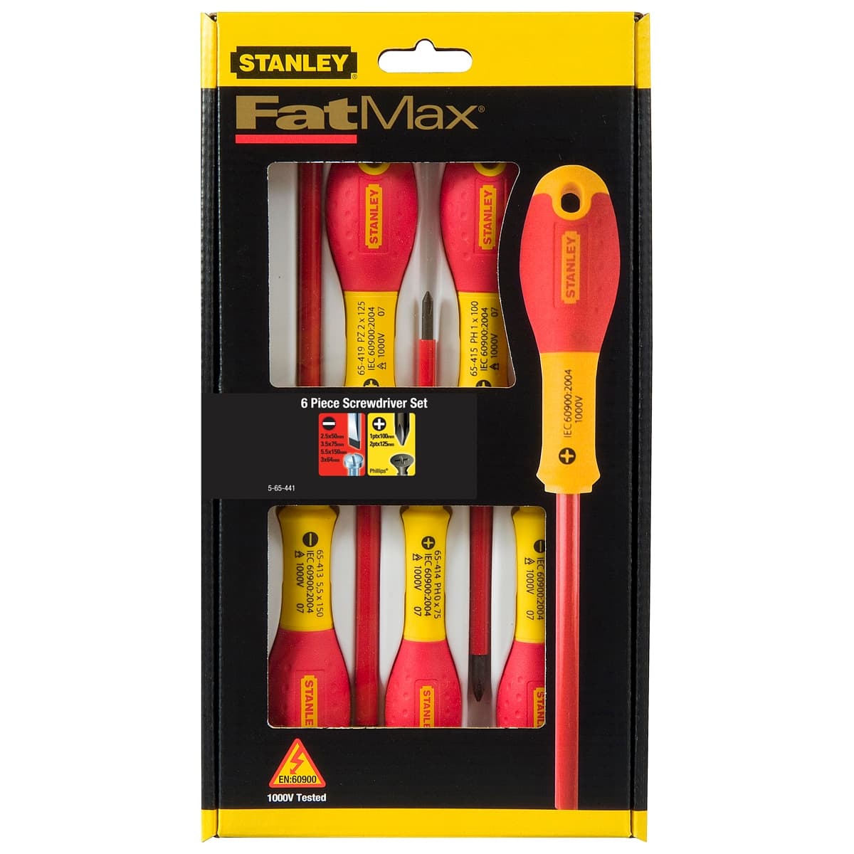 Set 6 surubelnite izolate 1000V Stanley