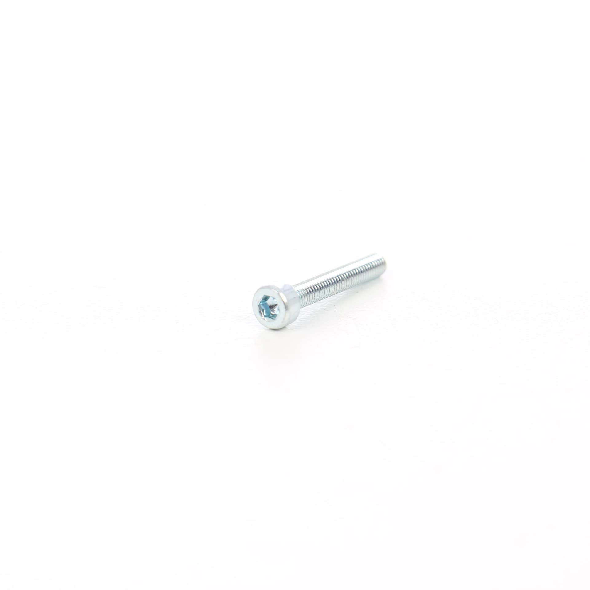 Surub cu cap cilindric, cu locas hexagonal, otel, zincat alb, DIN 912-8.8, SW 2.5, M3 x 25 mm
