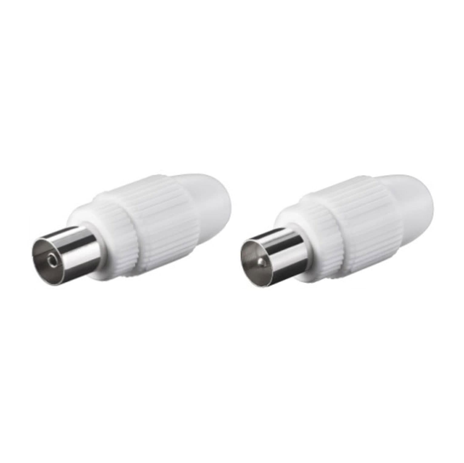 Mufa TV Hoff cu fixare surub - set 2 buc pentru antena