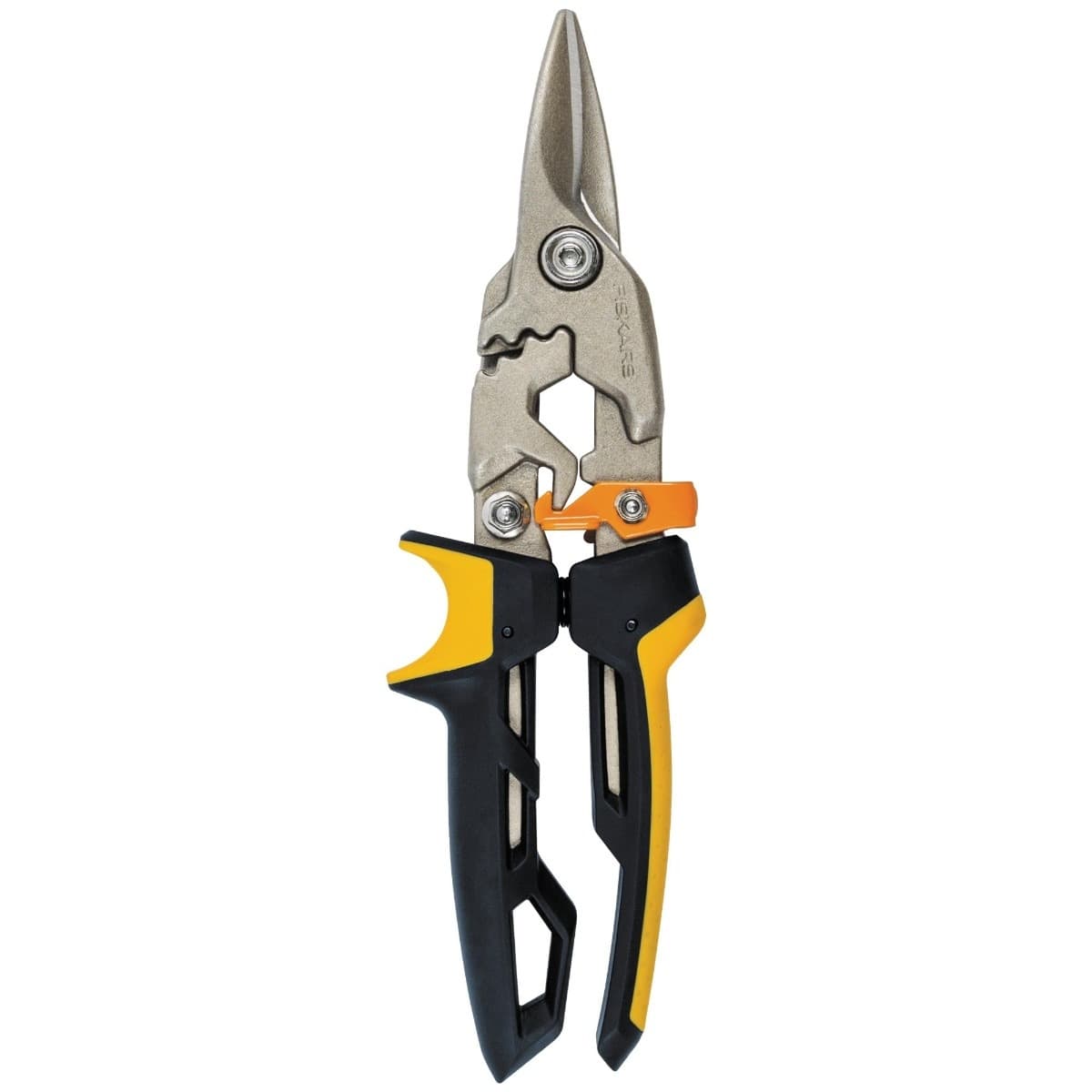 Foarfeca pentru tabla Fiskars PowerGear, 1027207, taietura dreapta, 252 mm