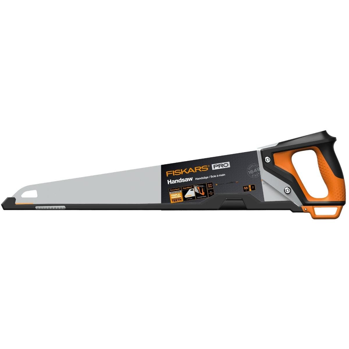 Fierastrau pentru lemn / materiale laminate / PVC, Fiskars PowerTooth, 550 mm, 7 TPI