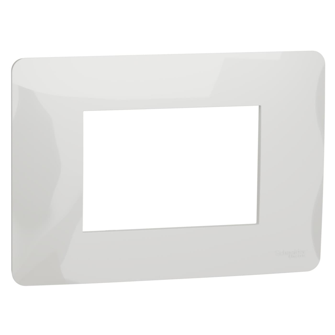 Rama Schneider Electric 3 module alb pentru priza/intrerupator