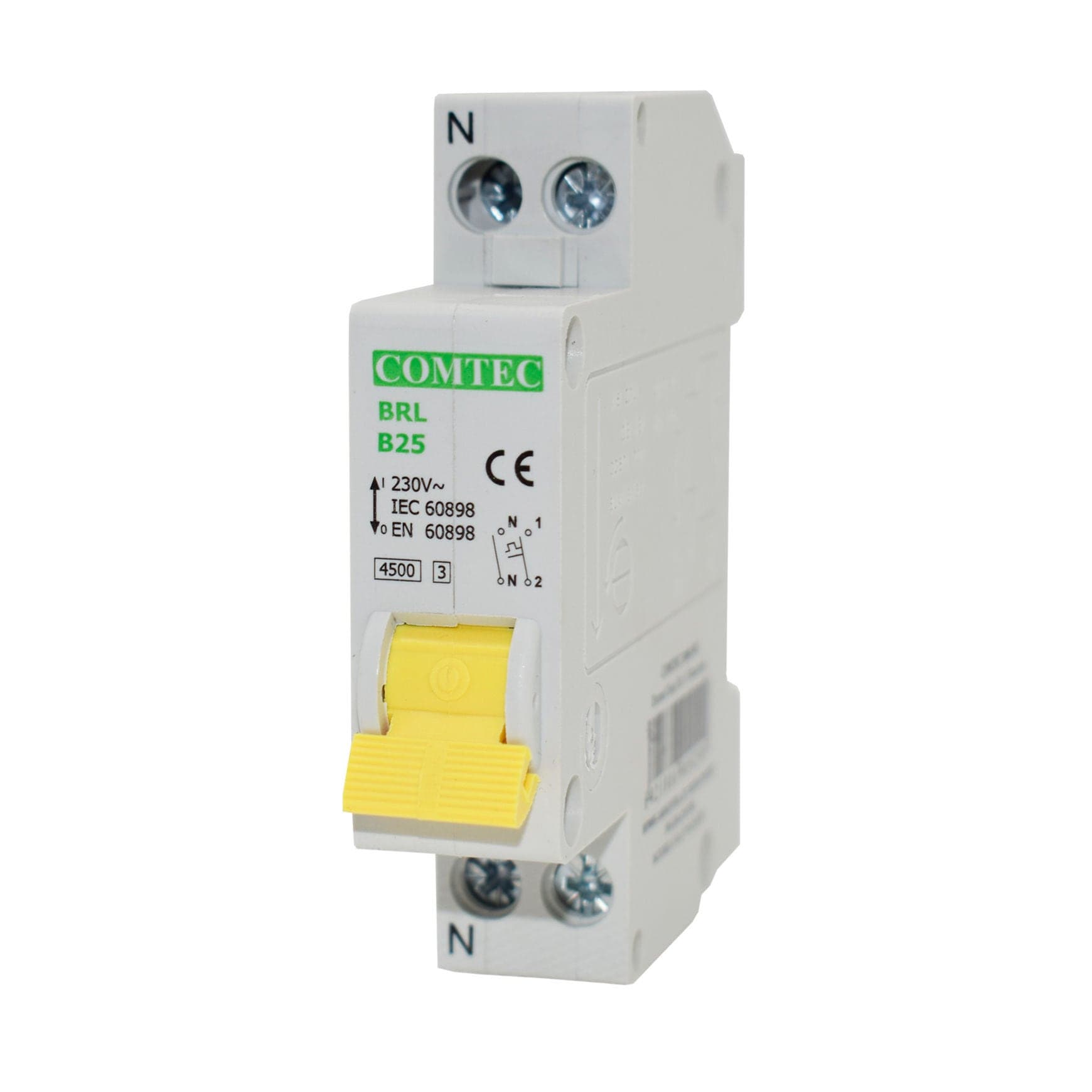 Siguranță automată modulară Comtec 25 A, 1P+N, Curba B