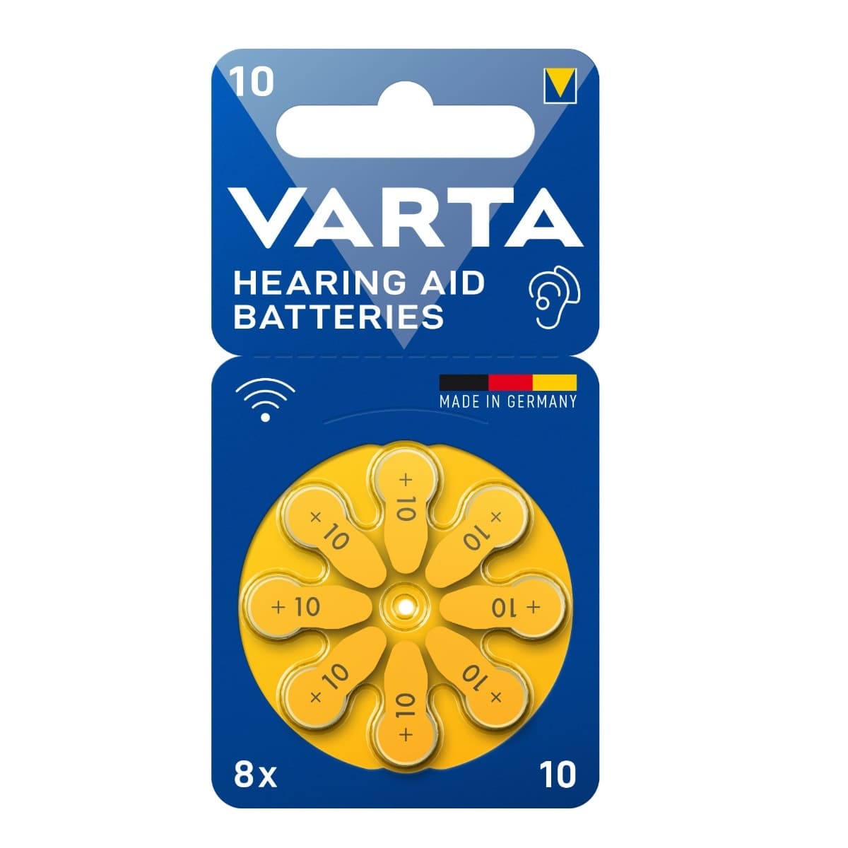 Baterie proteze auditive Varta V10A 1.45V Zinc-Aer 8 buc