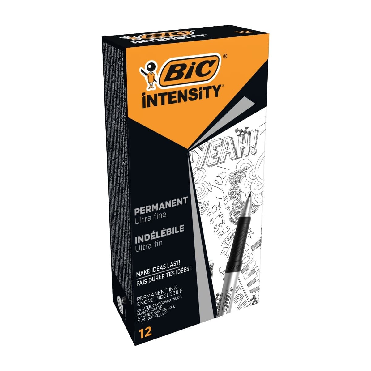 Marker permanent BIC Ultra fine negru pentru hobby