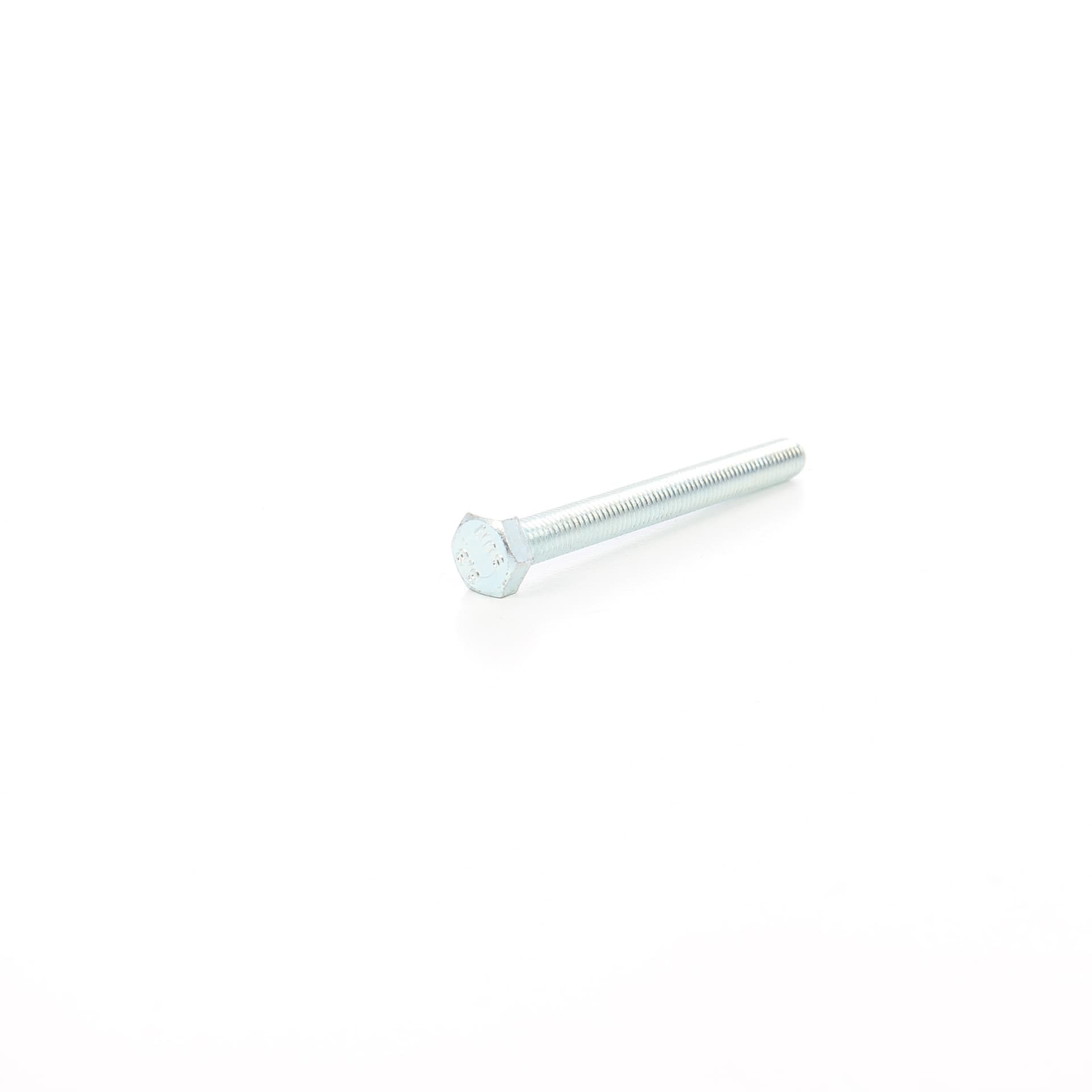 Surub cu cap hexagonal, filetat complet, otel, zincat alb, DIN933-8.8, M8 x 100 mm