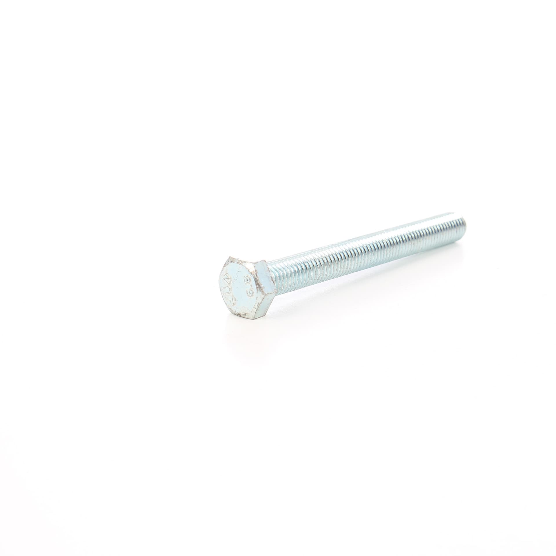 Surub cu cap hexagonal, filetat complet, otel, zincat alb, M12 x 60 mm