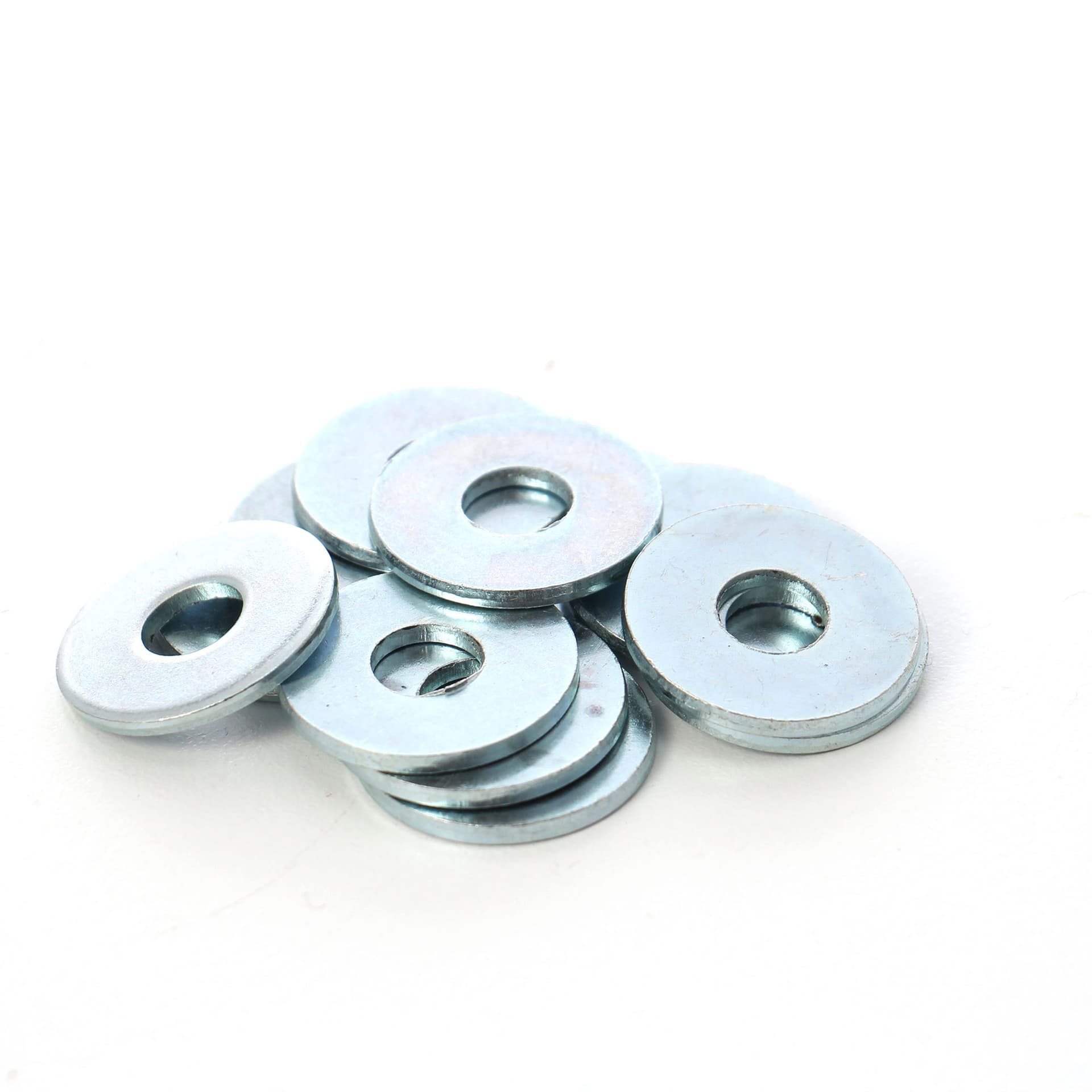 Saiba plata din otel zincat alb, DIN9021, M8 x 24 x 2 mm