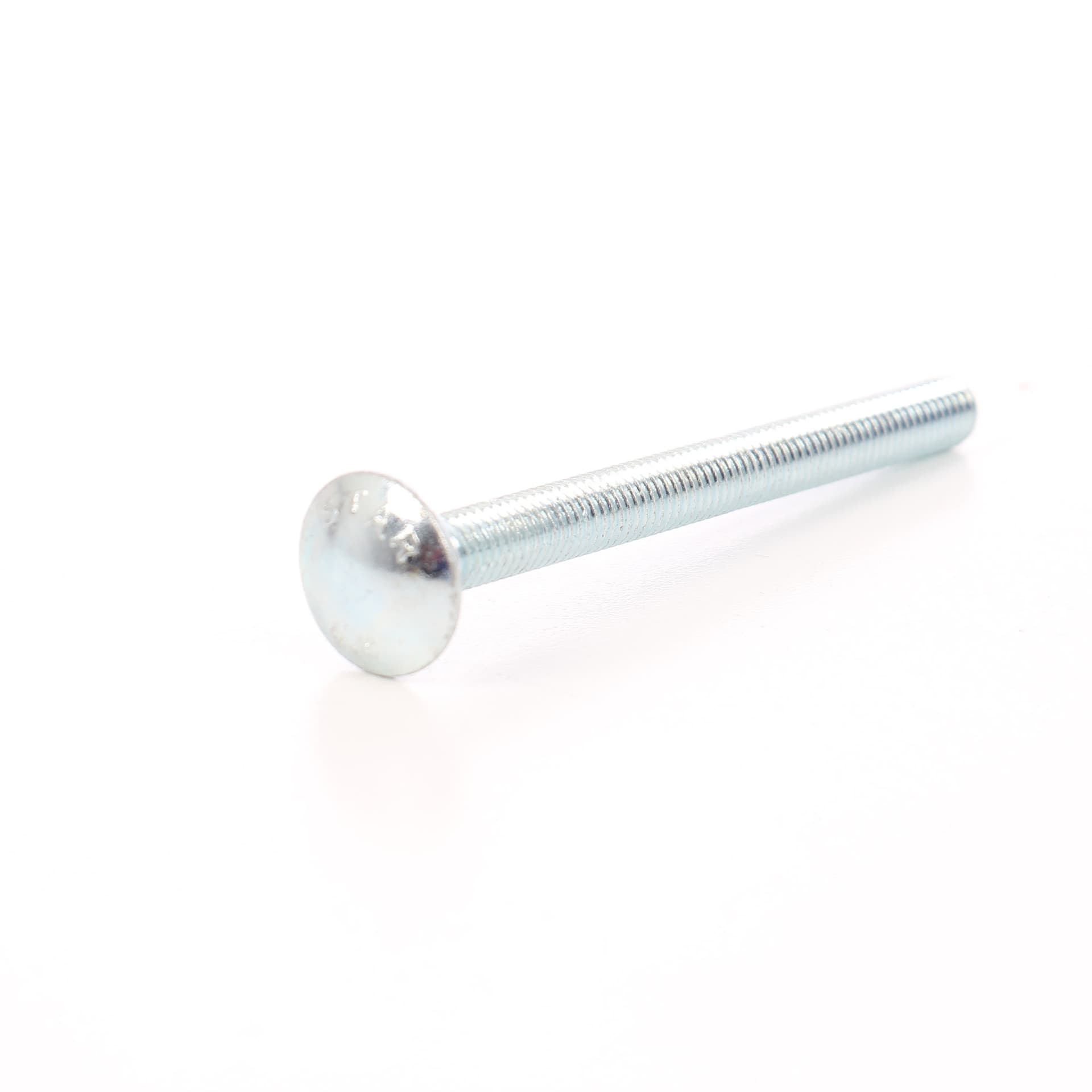 Surub cu filet metric, cu cap bombat torbant, zincat alb, diametru cap 20.65 mm, M8 x 100 mm