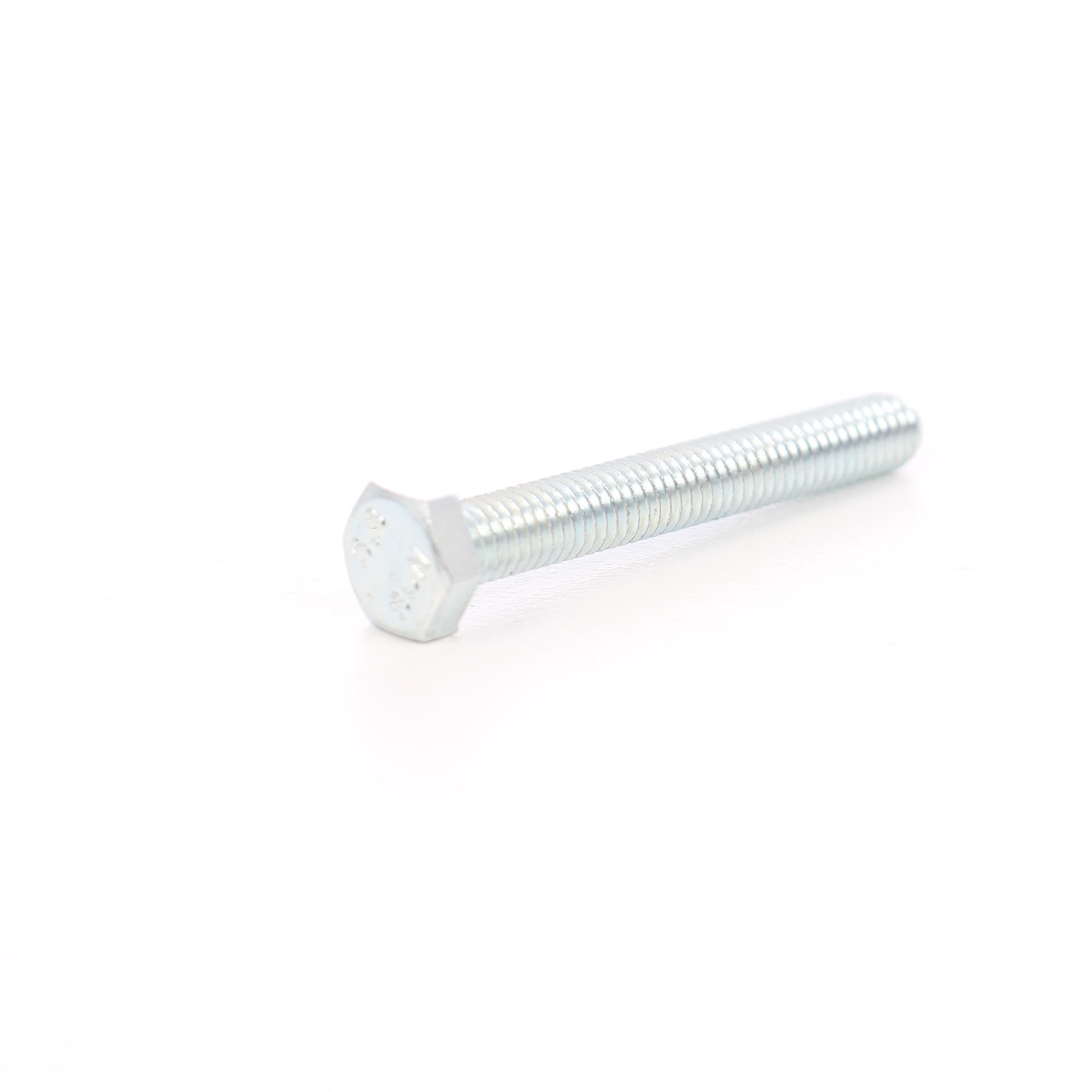 Surub cu cap hexagonal, filetat complet, otel, zincat alb, M6 x 35 mm