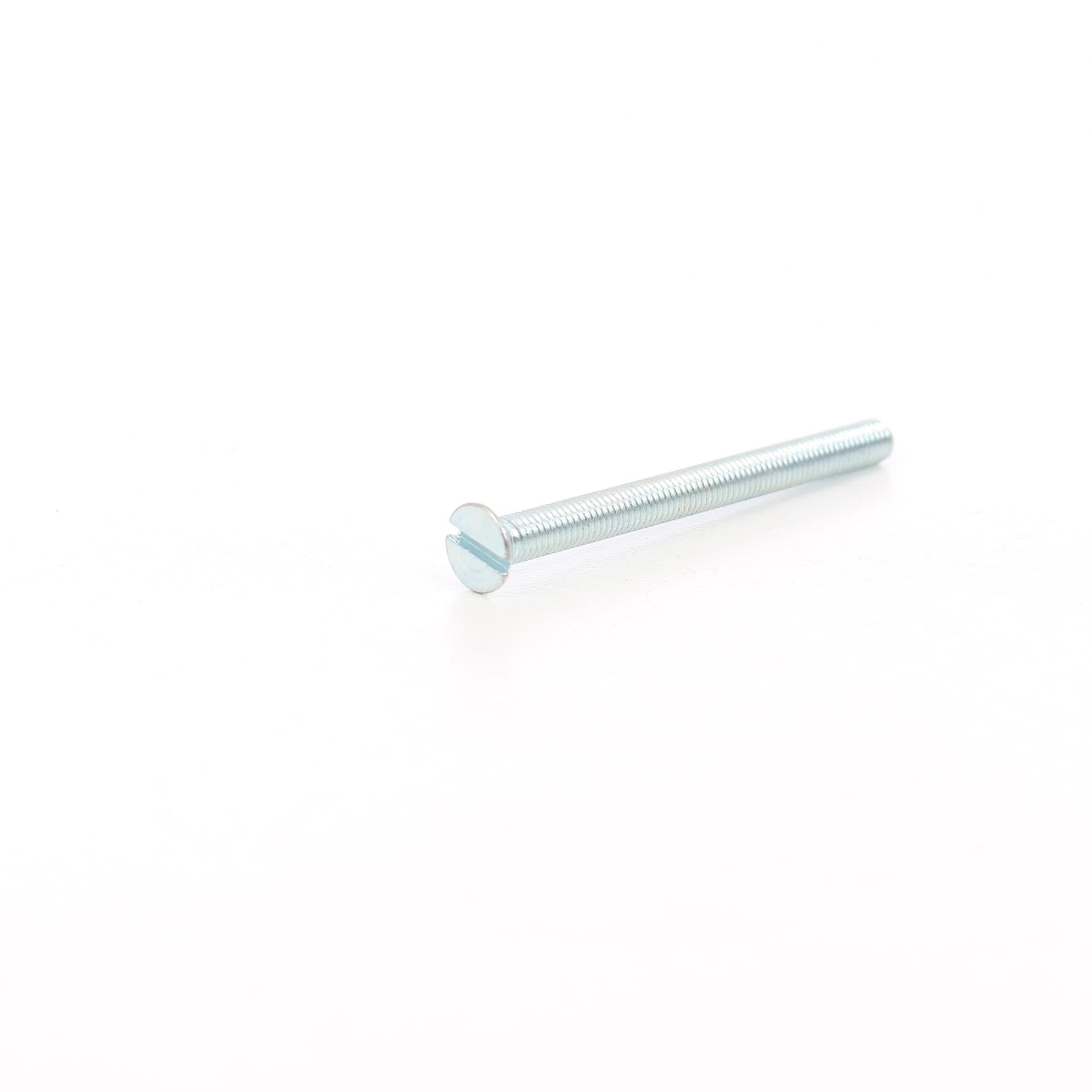 Surub cu cap inecat crestat, otel, zincat alb, M5 x 60 mm