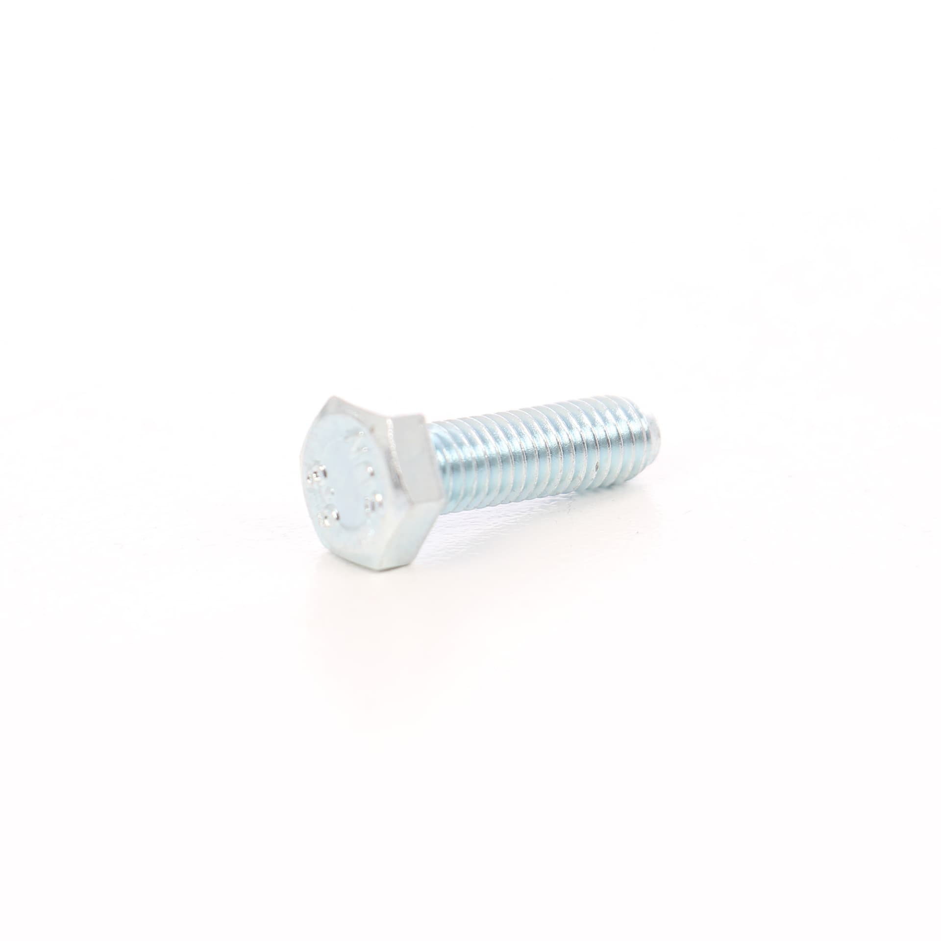 Surub cu cap hexagonal, filetat complet, otel, zincat alb, M6 x 14 mm