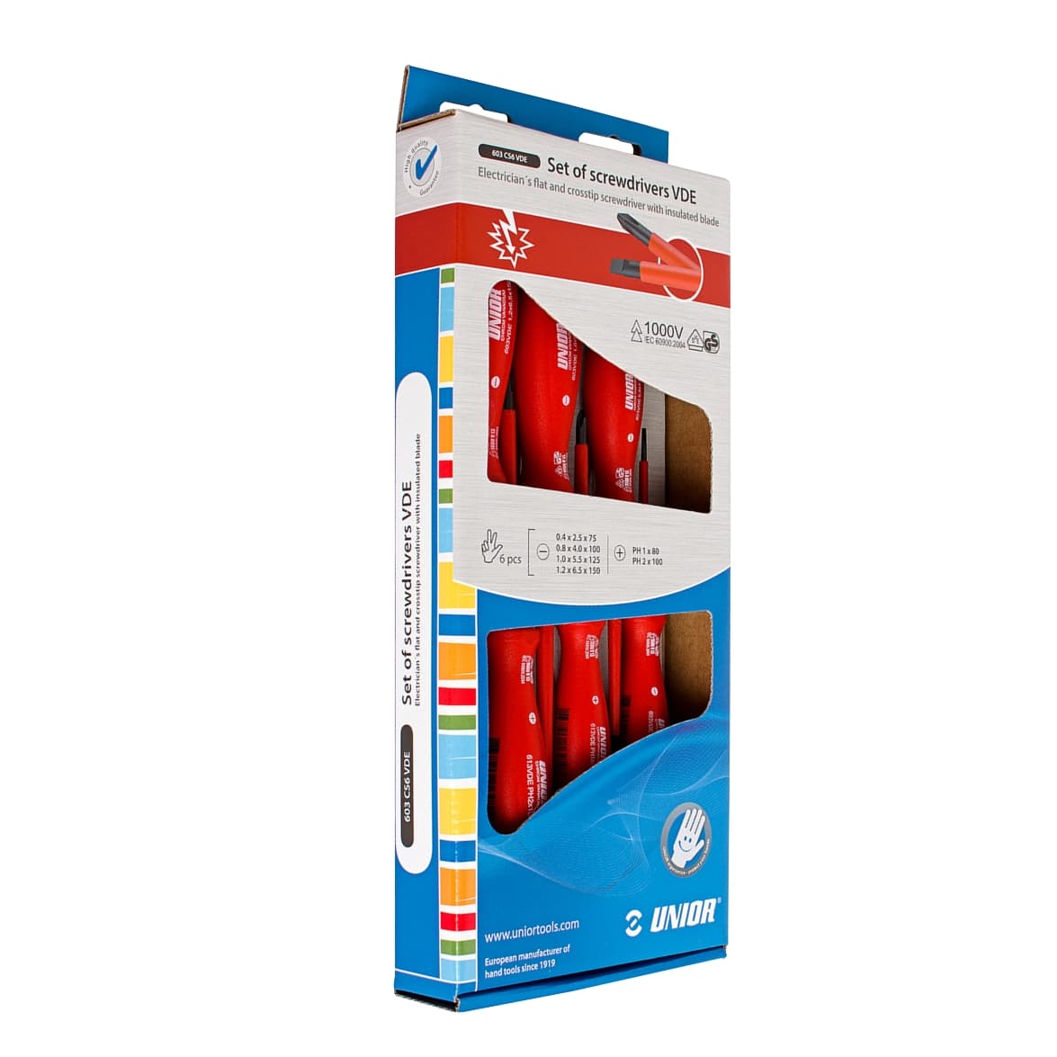 Set 6 surubelnite pentru electricieni Unior 603VDE