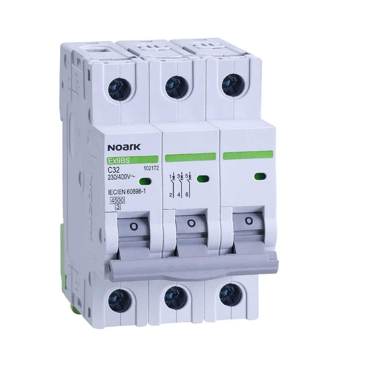 Mini-întreruptoare automate Ex9BS 3P C10, 102167, Noark