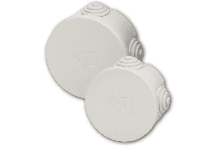 Doză etanșă de derivație rotundă Ø80x40mm – COURBI | 32-21021-804