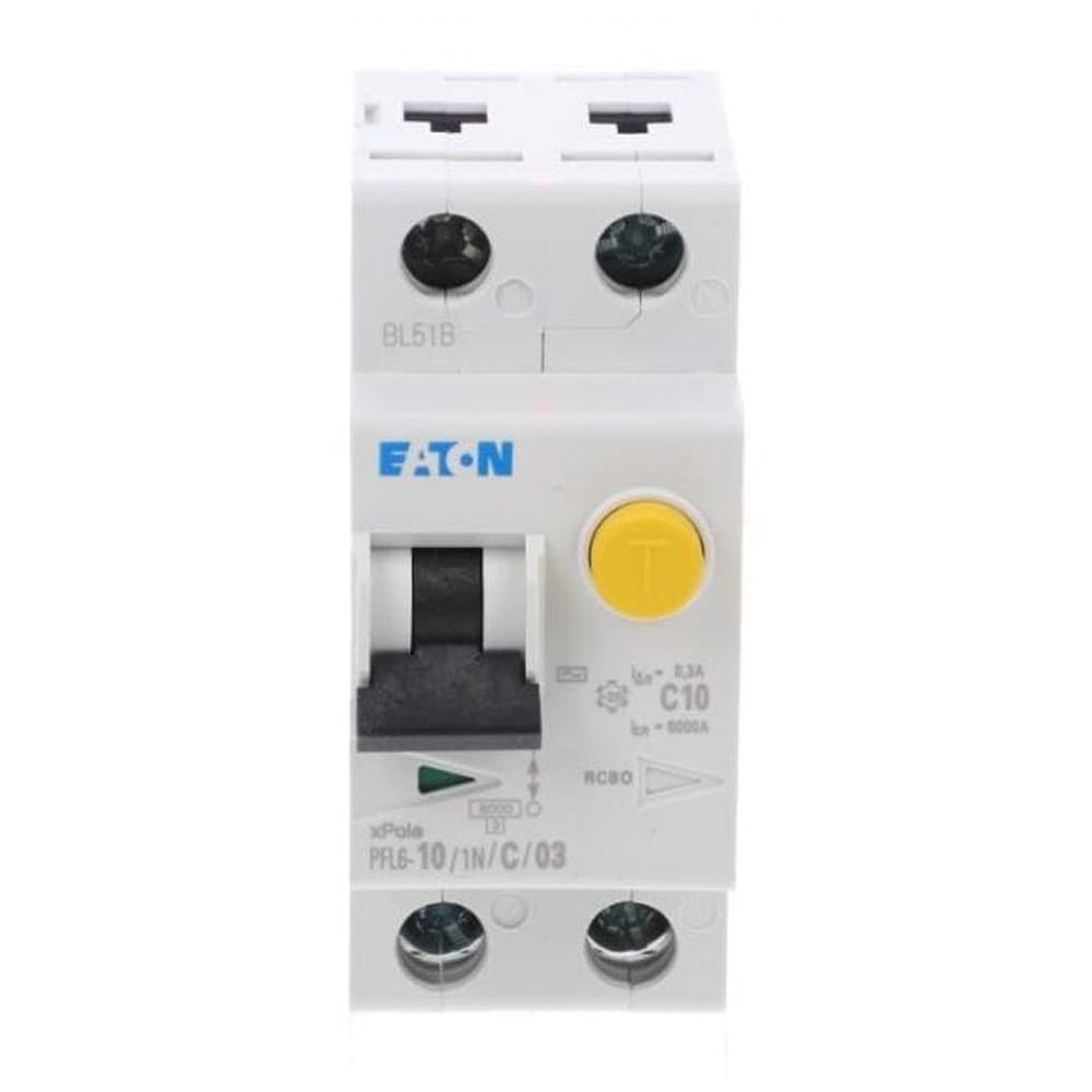 Diferențial RCBO 1P+N 10A 300mA 6kA curba C – EATON | PFL6