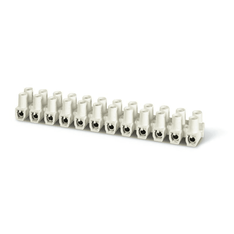 Clemă pe șir T85 25mm alb – SCAME