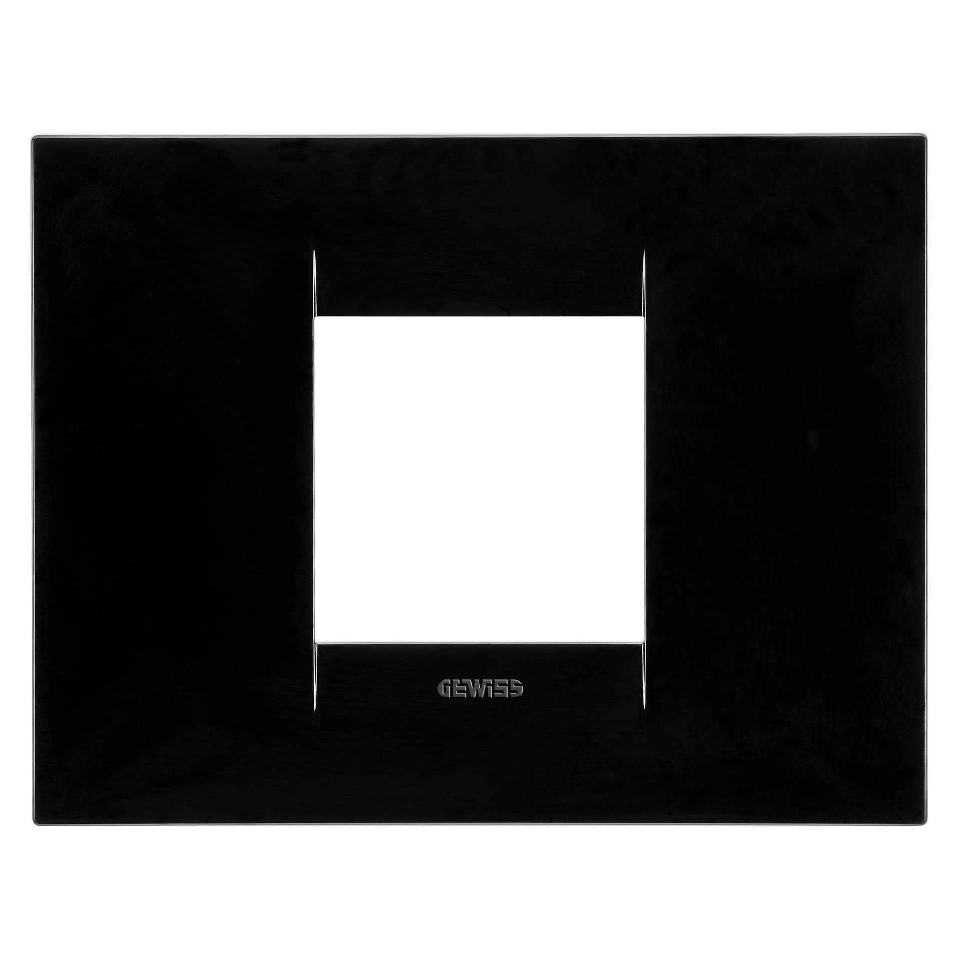 Ramă ornament 2M negru Chorus - GEWISS | GW16402TN