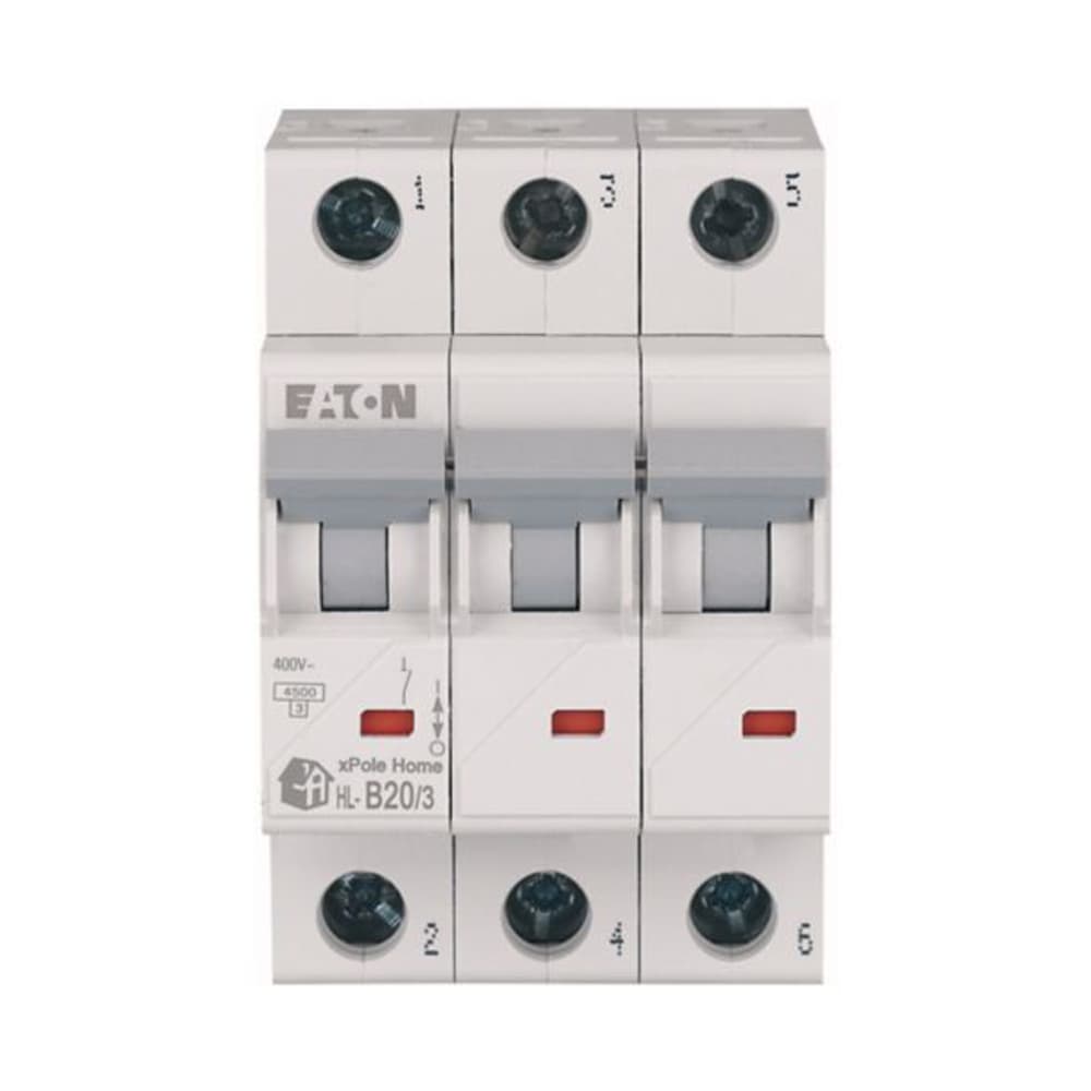 Întrerupător automat 3P 20A curba B 4.5kA xPole Home – EATON | HL-B20/3