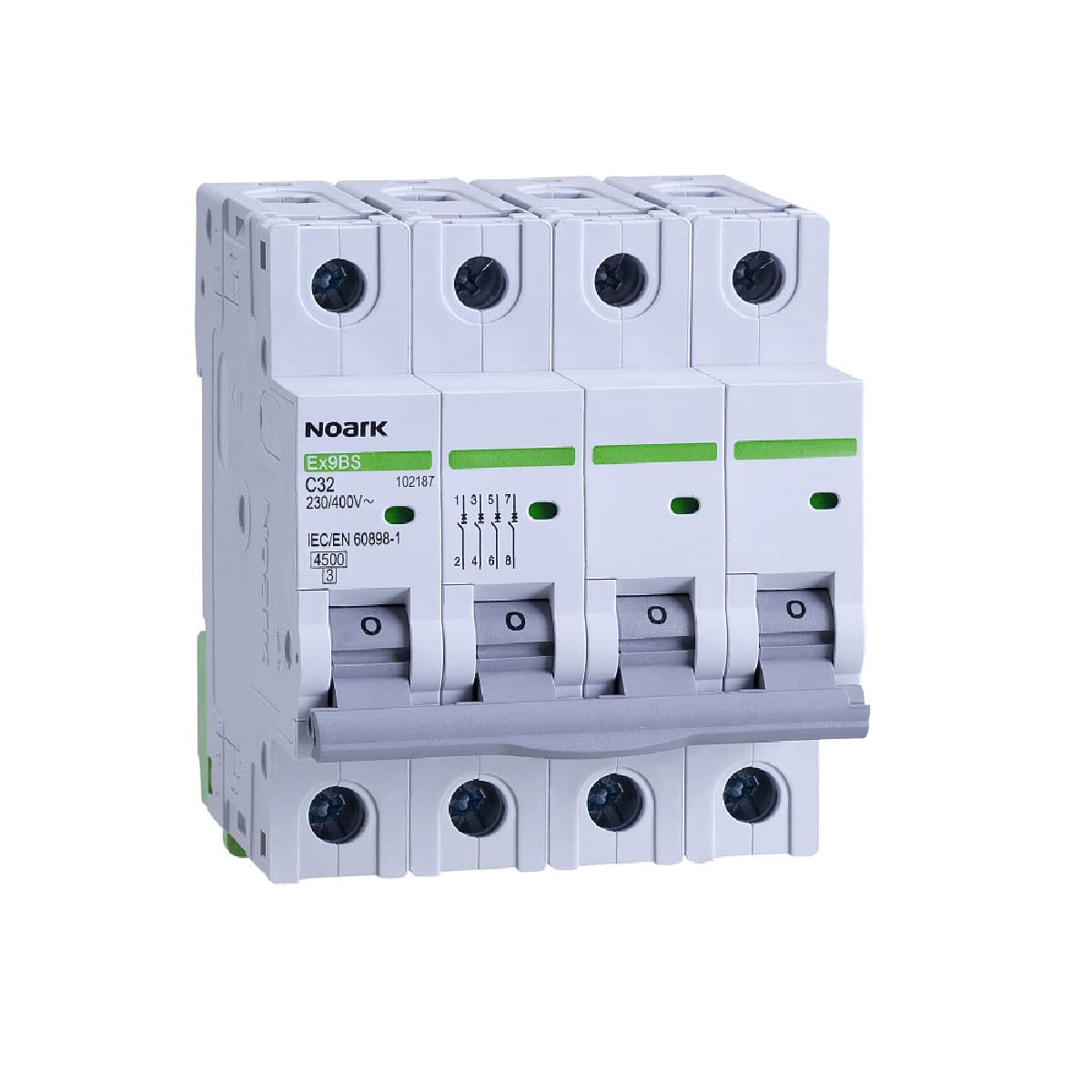 Mini-întreruptoare automate Ex9BS 4P B40, 102113, Noark