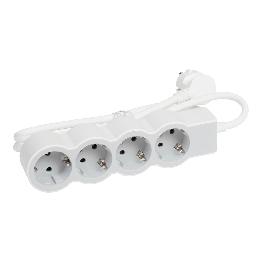 Prelungitor 5m, 4 prize CP, 3×1.5 Alb/Gri