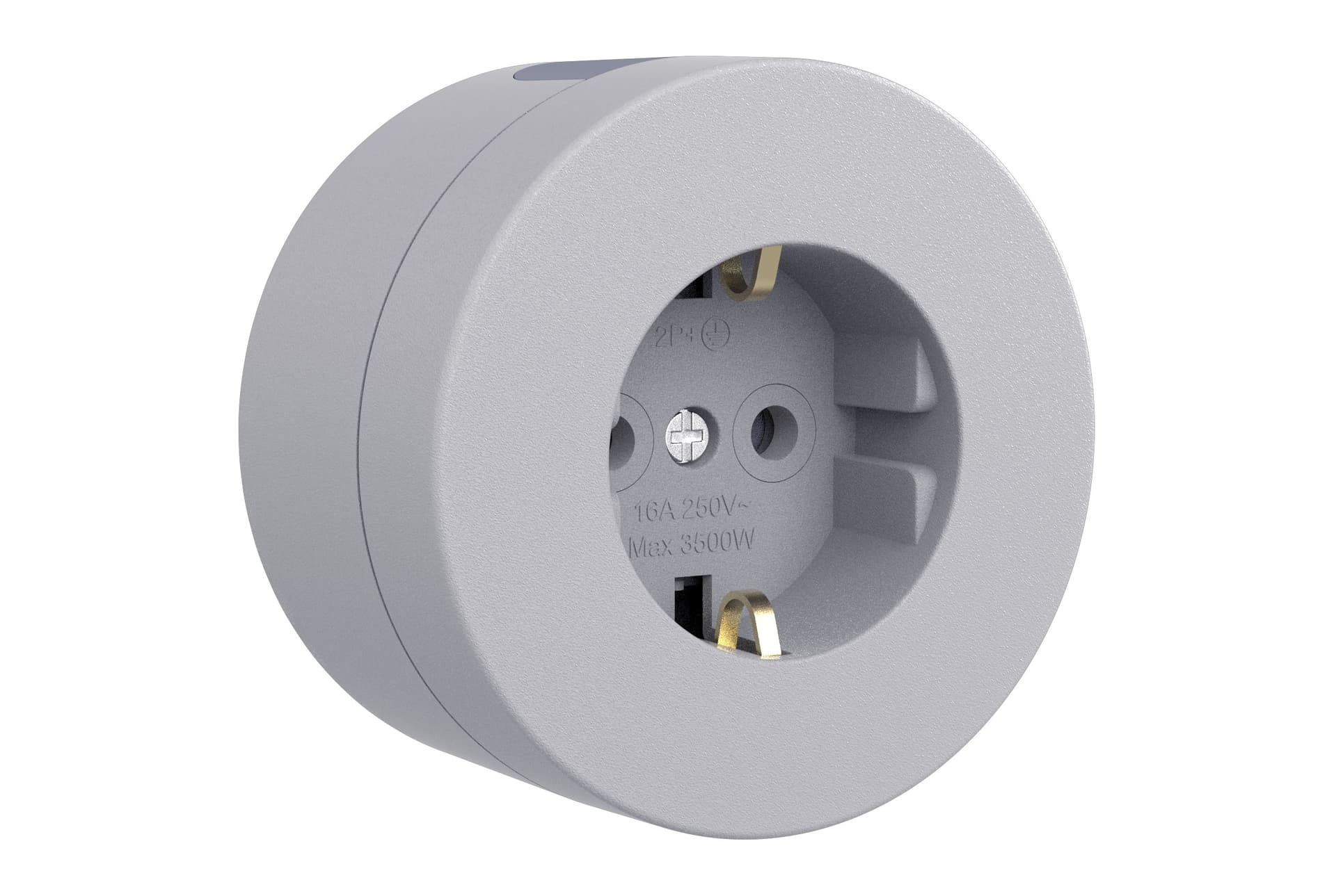 Priză Schuko aplicată 16A IP54 gri Xone - OVIVO | 406-240000-217