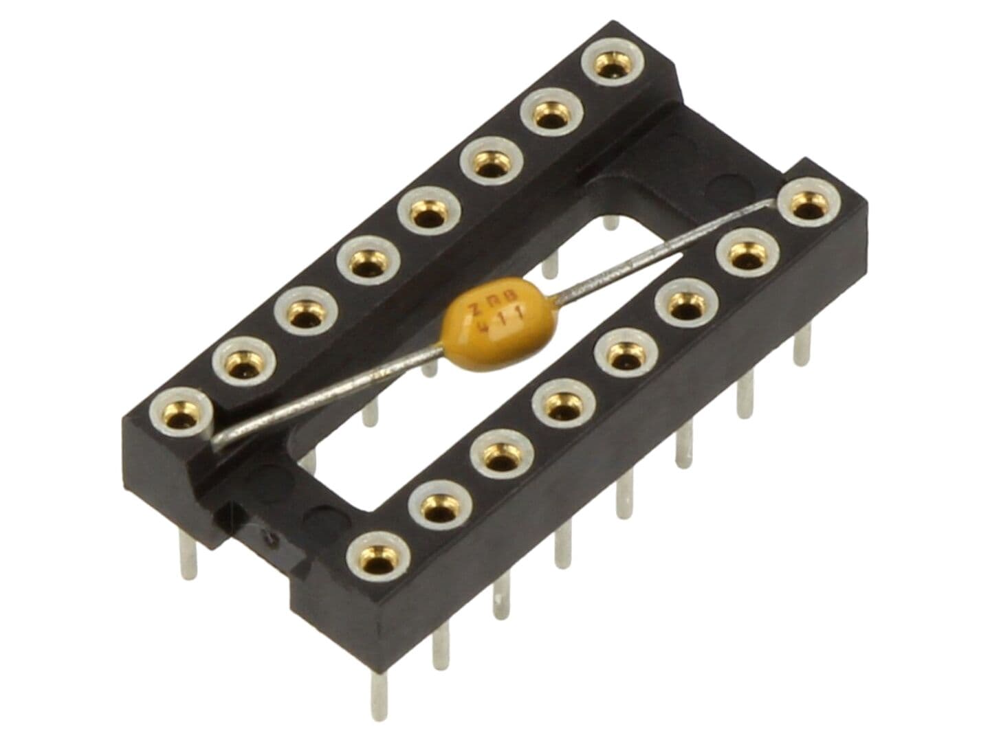 Soclu DIP16 de precizie THT - 2,54mm, aurit, 3A