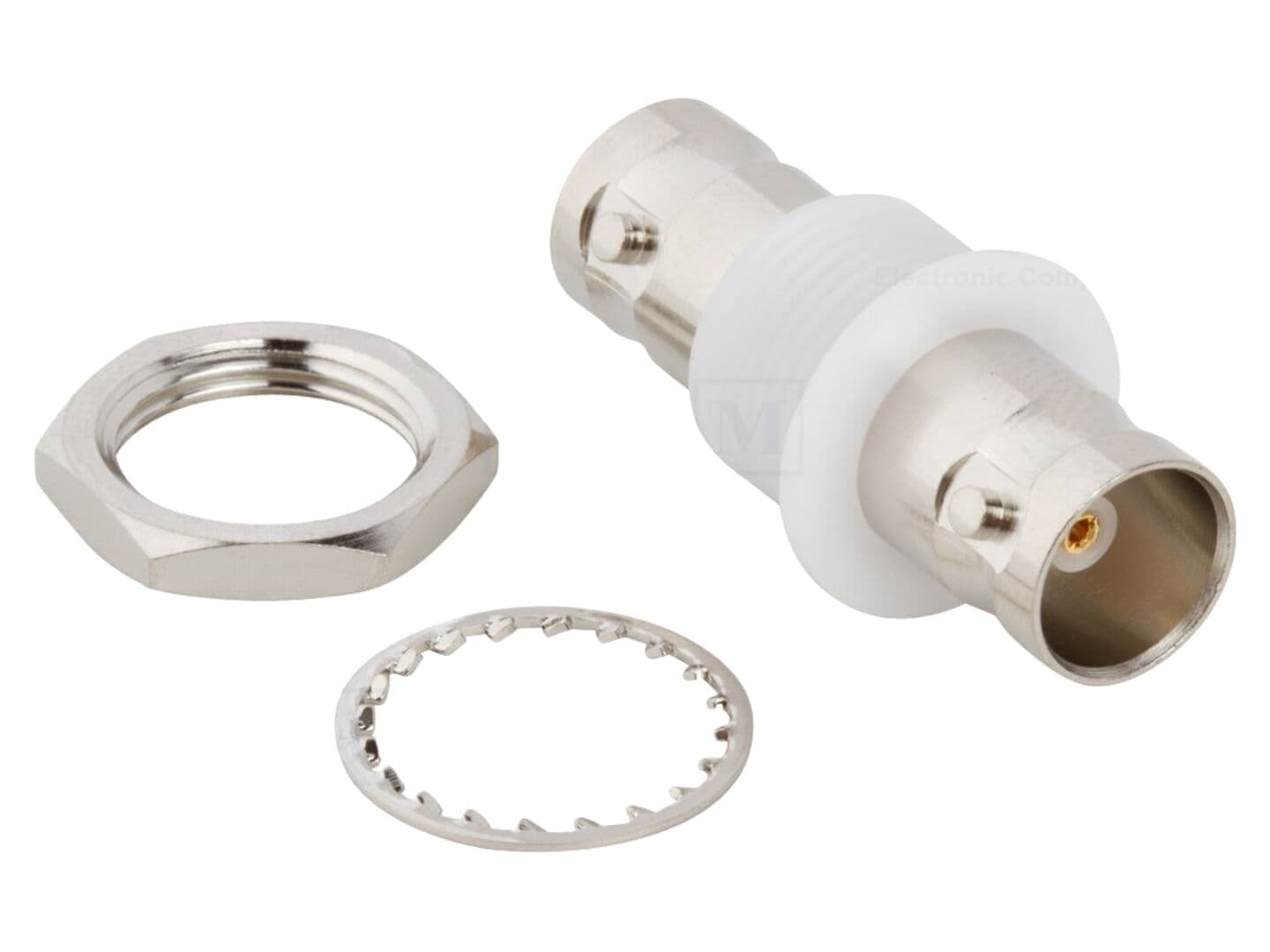 Adaptor BNC mamă, 75Ω, pentru montare pe panou, AMPHENOL RF