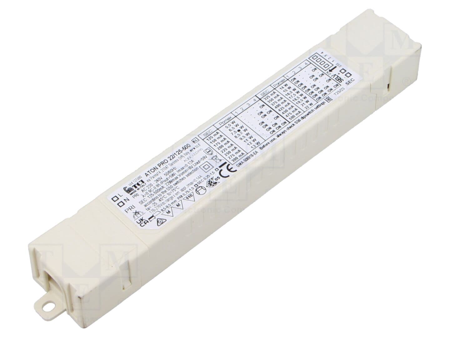 Alimentator LED pulsatoriu TCI 5-44V DC 125-500mA 220-240V AC IP20
