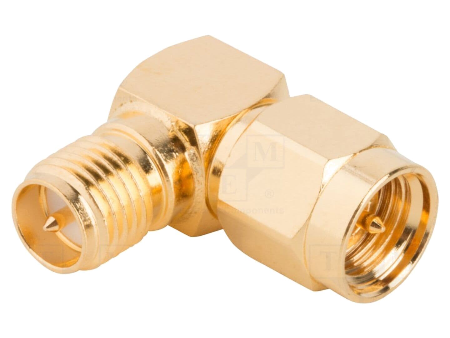 Adaptor RF RP-SMA mamă la SMA tată, 50Ω, 18GHz