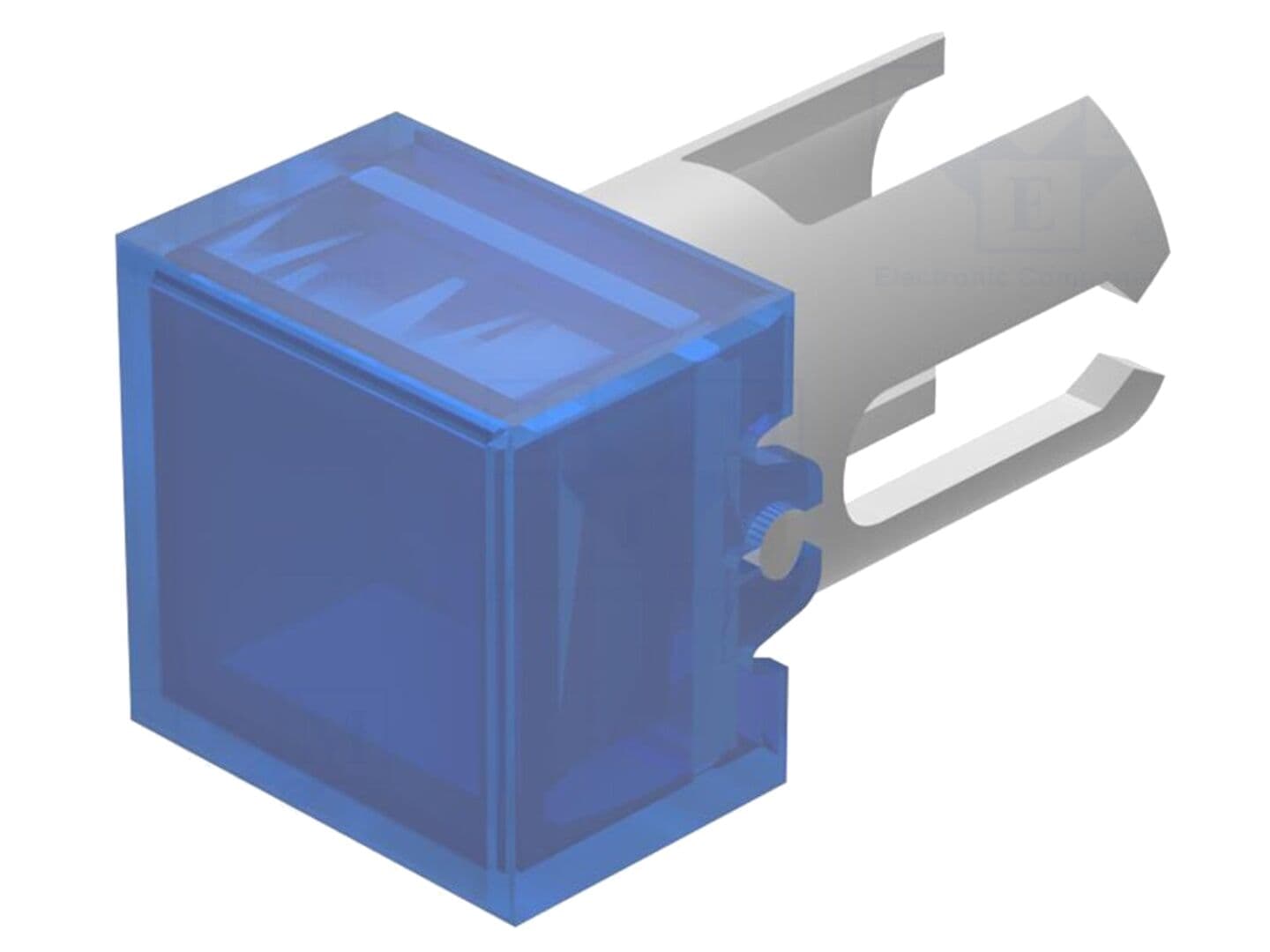Lentilă pentru lampă albastră, plastic, 7,3x7,3 mm
