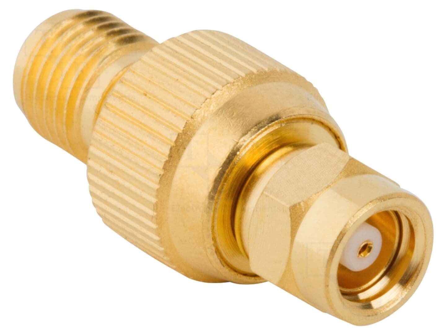 Adaptor SMA mamă - SMC tată, 50Ω, 10GHz, PTFE