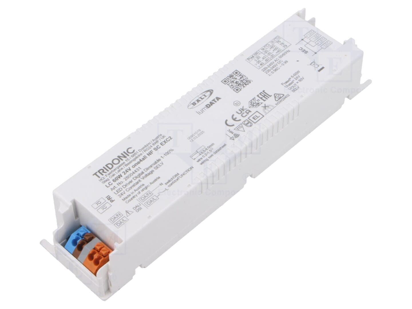 Alimentator pulsatoriu LED TRIDONIC 60W 24V DC 250-2500mA