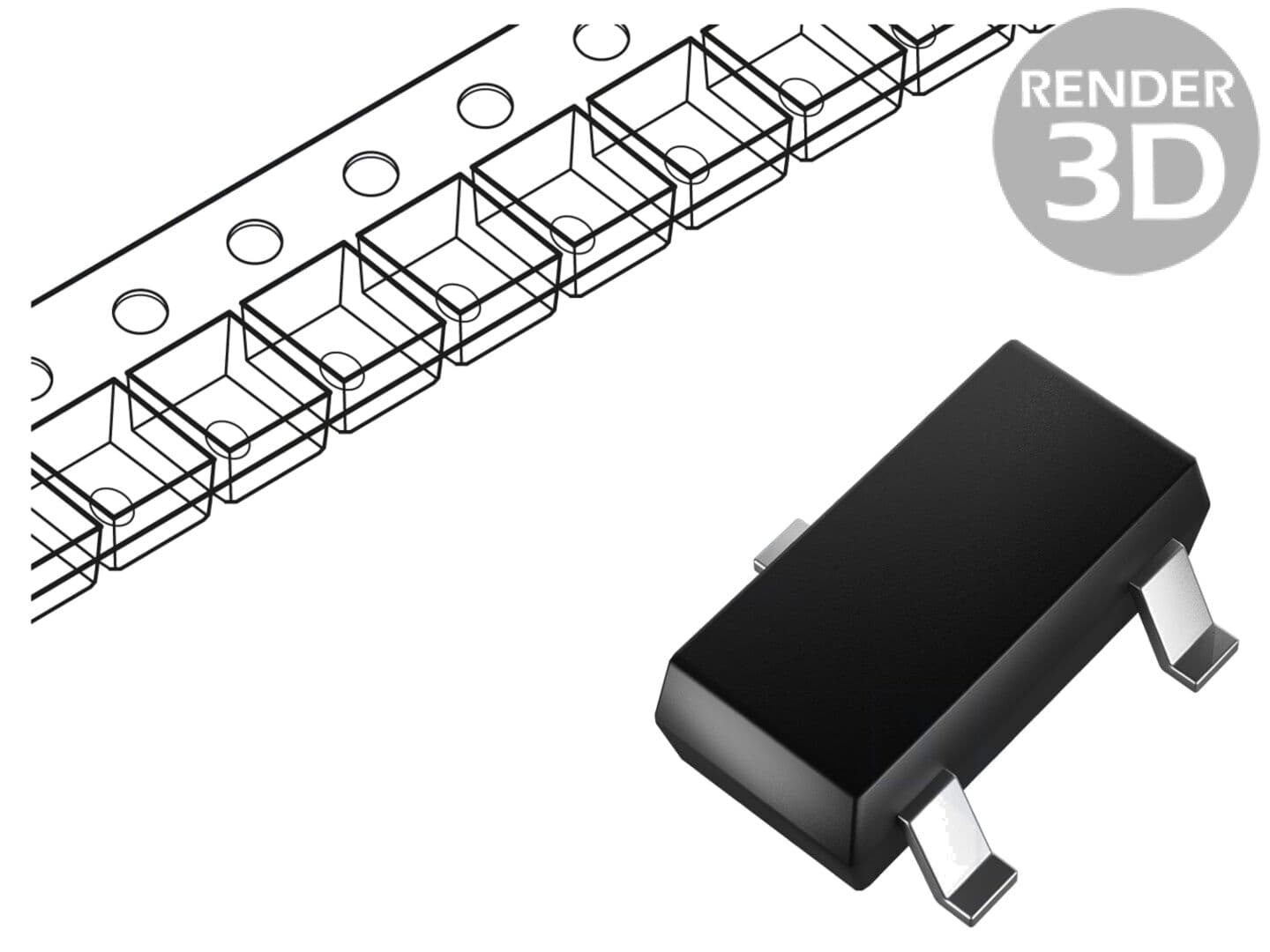 Tranzistor N-MOSFET 60V SOT23