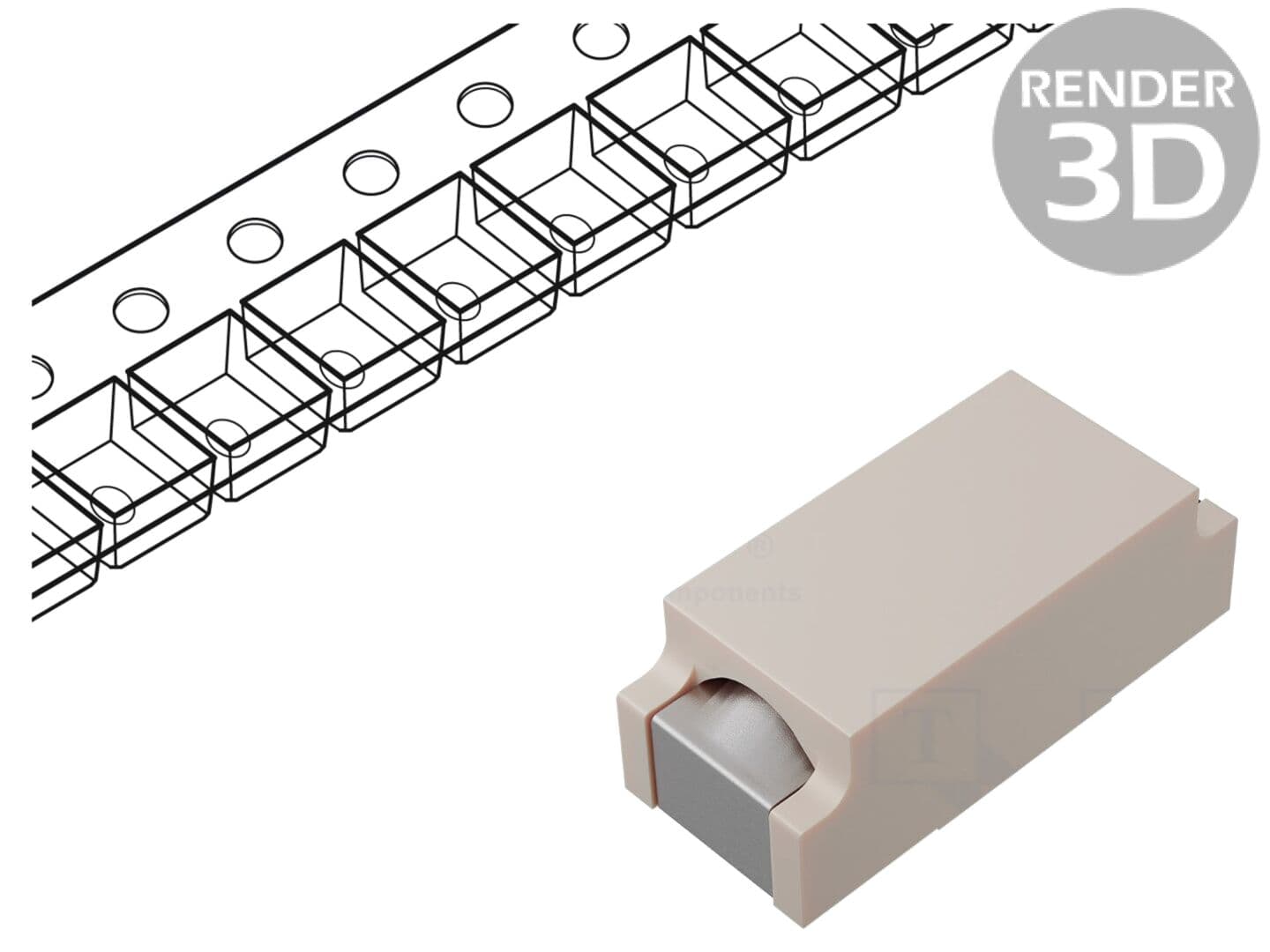 Siguranță ardere rapidă 1A 63V SMD cupru