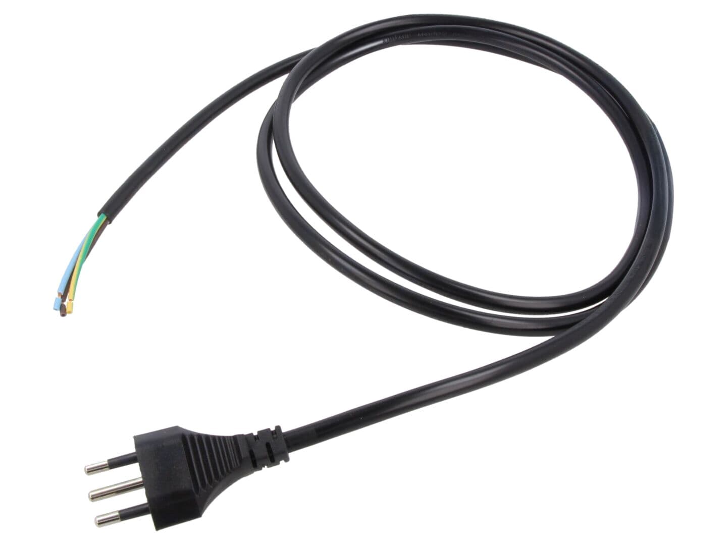 Cablu 3x1mm² 1,8m negru 10A