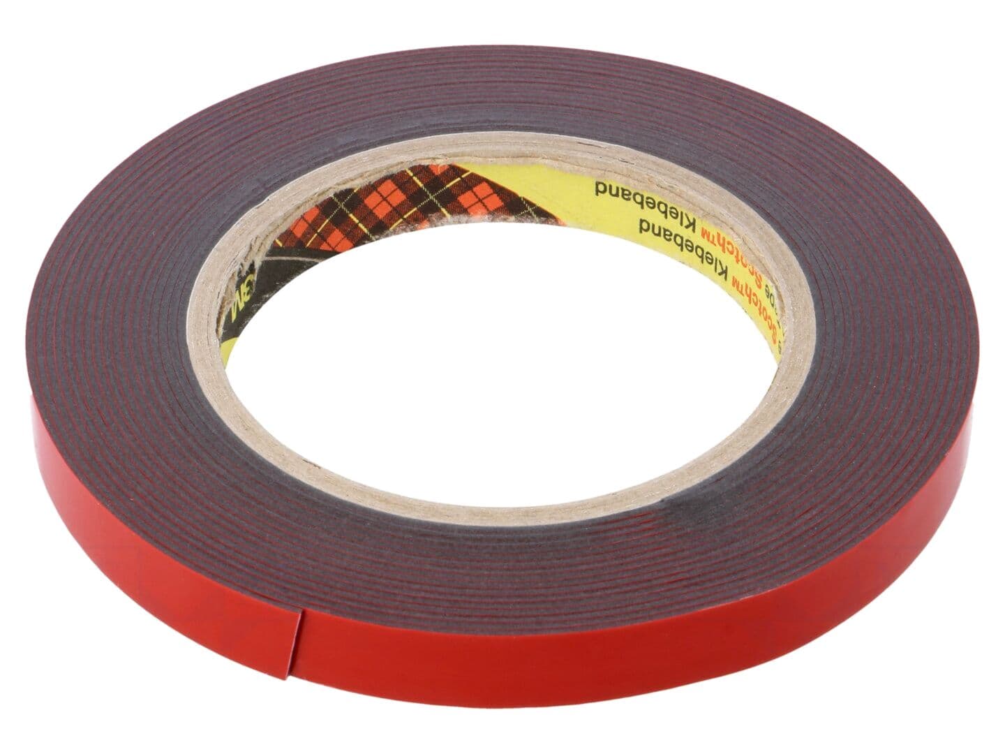 Bandă de fixare dublă 12mm x 5.5m, rezistentă la temperatură și umiditate
