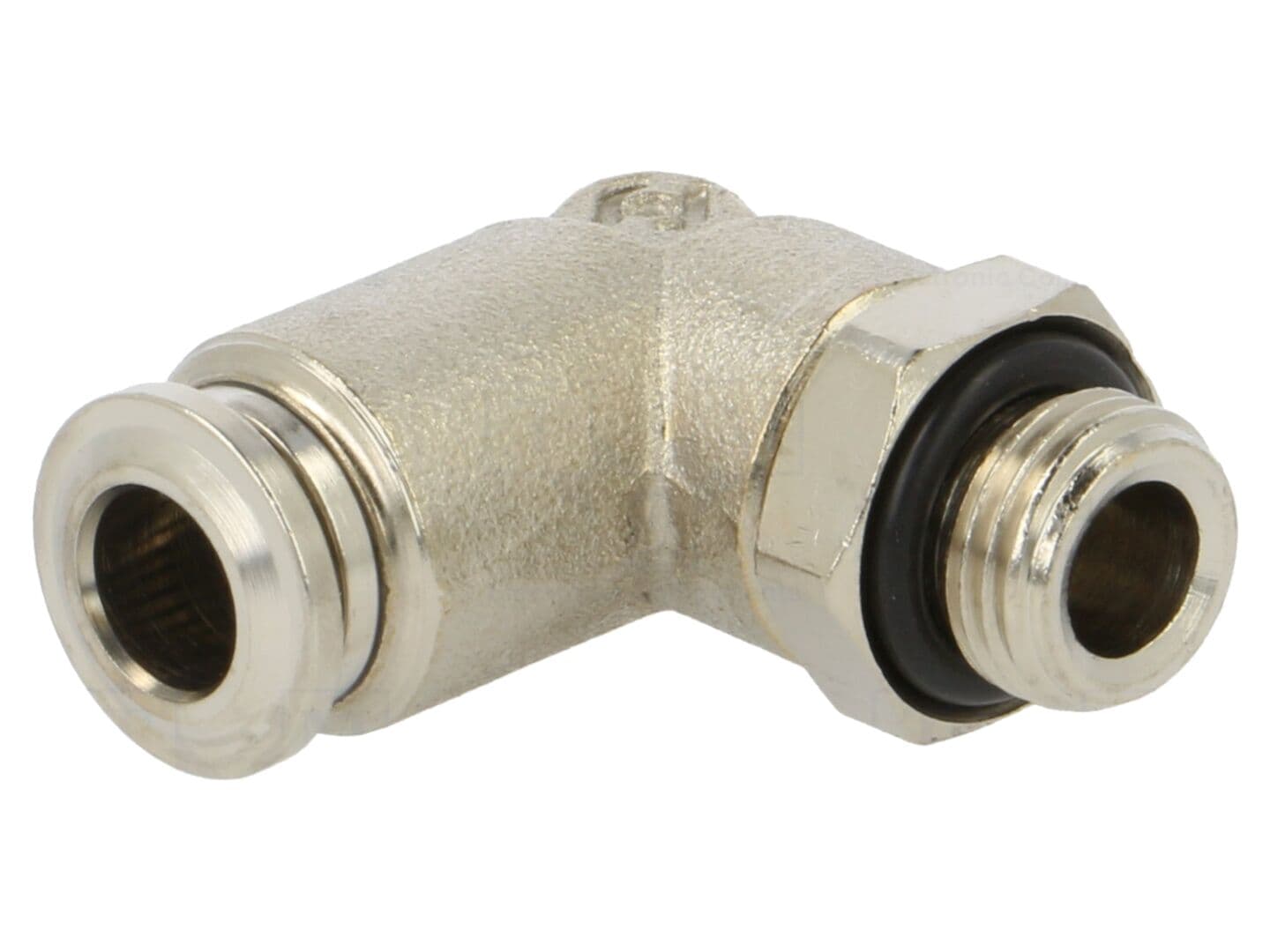 Racord push-in unghi 0,99-20bar alamă nichelată 20-80°C