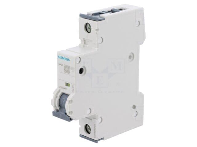 Întrerupător de supracurent 230/400VAC 2A 6kA, 1 poli, SIEMENS