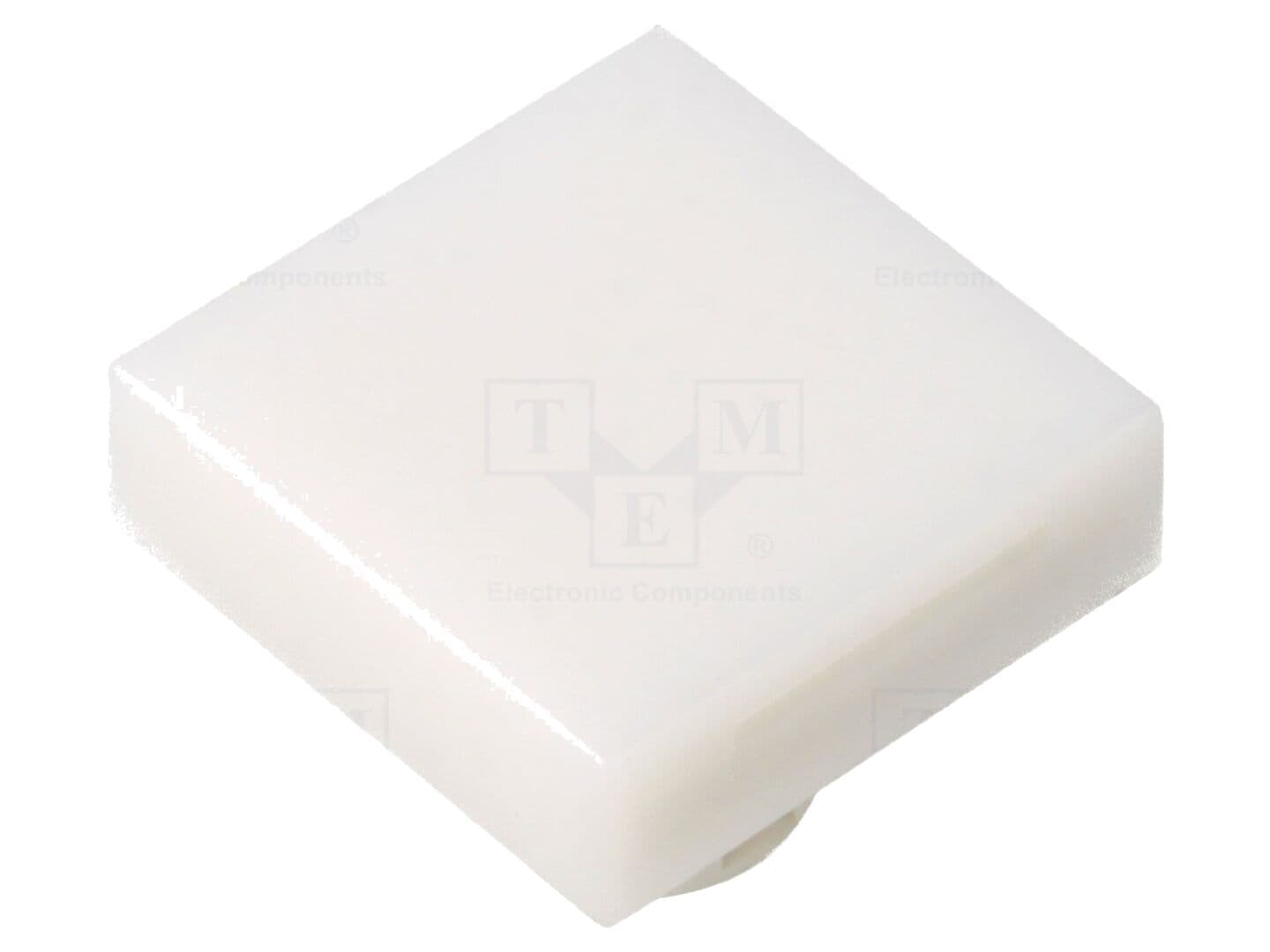 Lentilă pentru buton 22mm albă 18x18mm