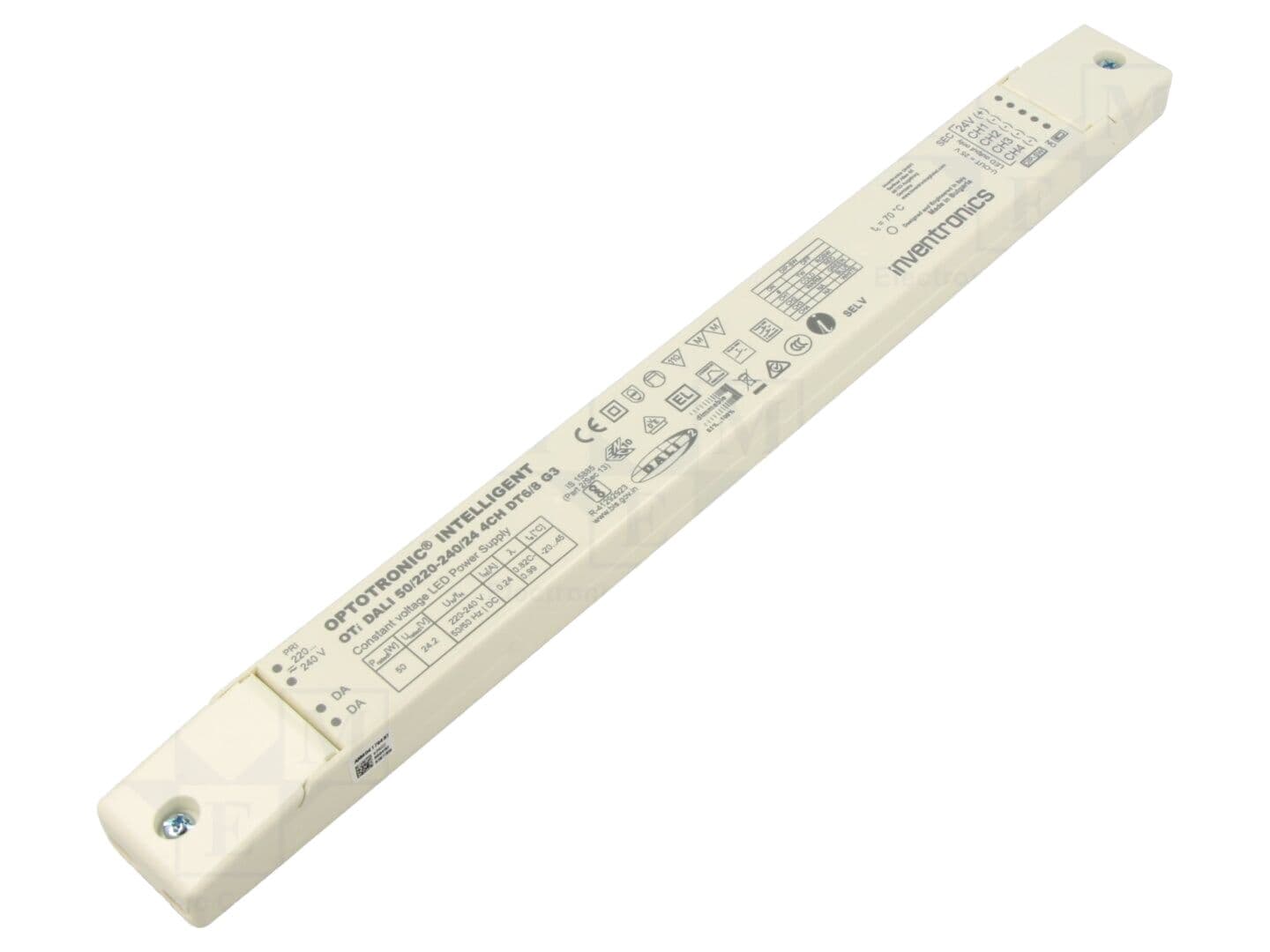 Alimentator: pulsatoriu; LED; DALI 2; 50W; 198÷264VAC; 176÷276VDC