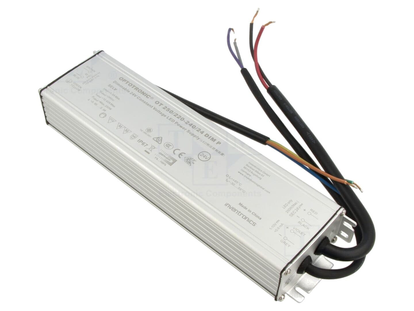 Alimentator LED pulsatoriu 250W, 24,2VDC, IP66