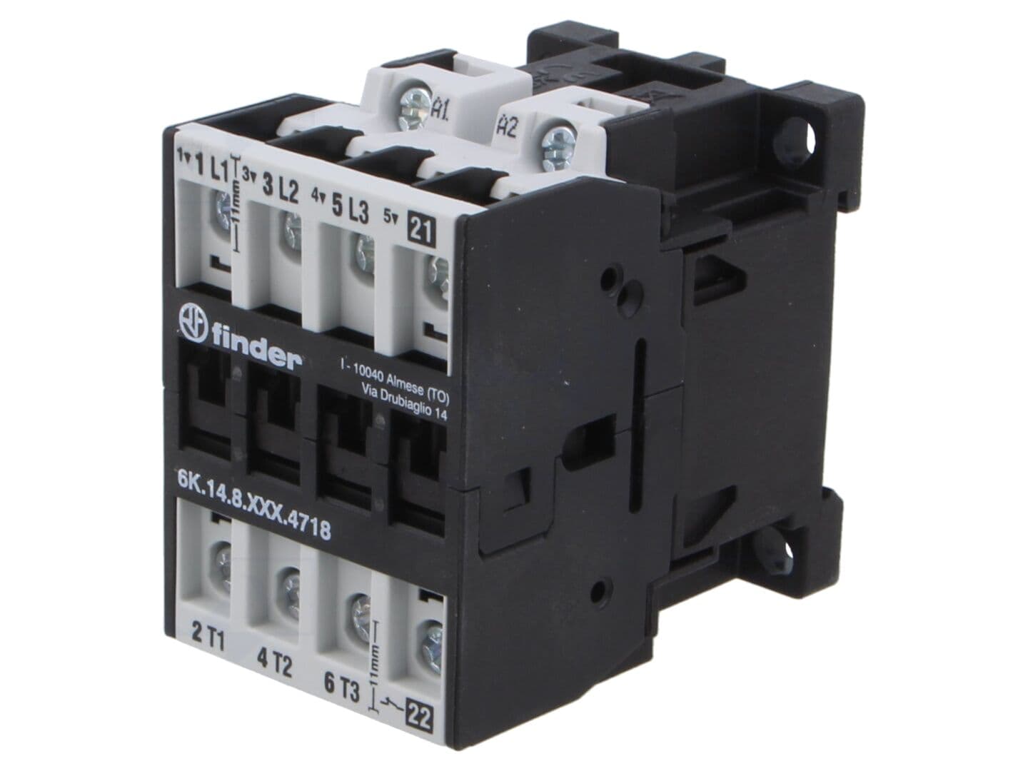 Contactor 4-polar 230VAC 18A DIN 6K
