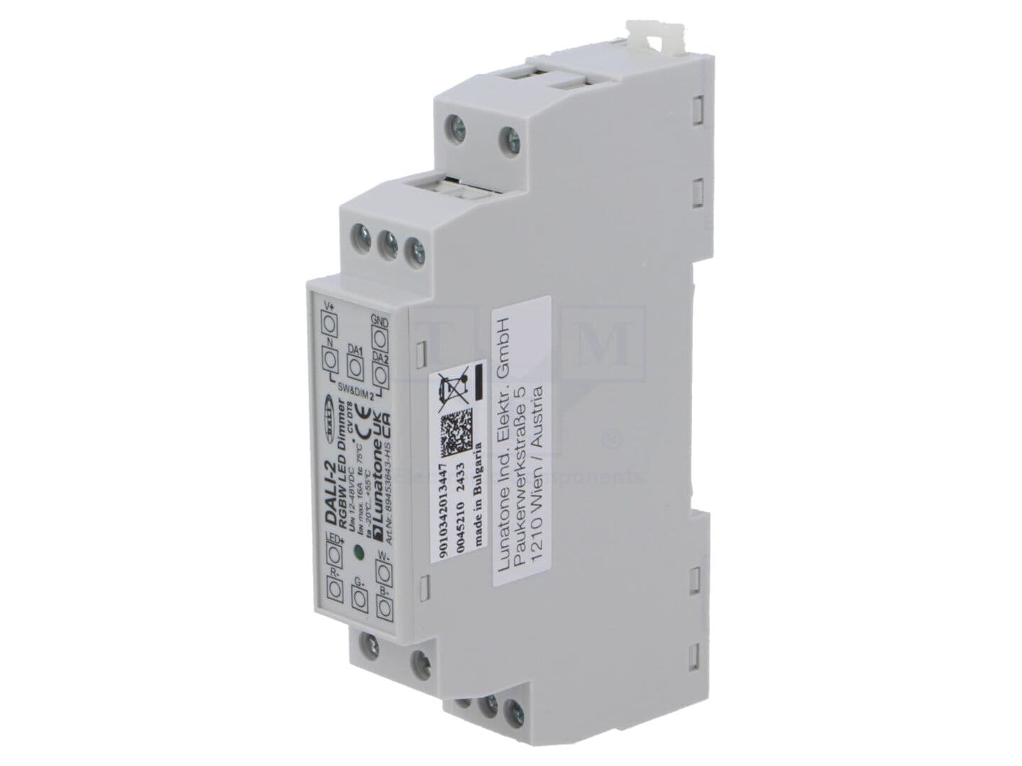 Alimentator Pulsatoriu LED 12-48VDC Lunatone DALI 3CH Dimmer 16A IP20 DIN Rail