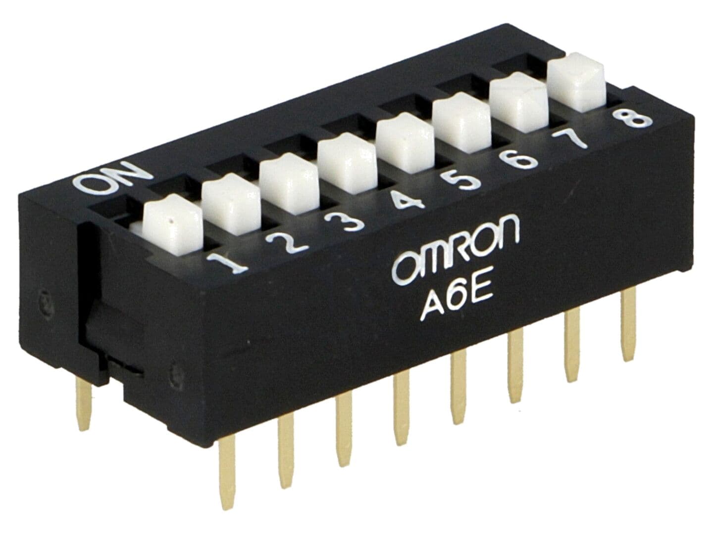 Comutator DIP-SWITCH 8 secţiuni ON-OFF, 0,025A/24VDC - OMRON