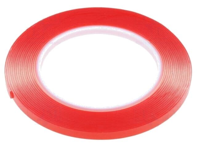 Bandă de fixare dublă transparentă 6mm x 5m, rezistentă la UV - AFTC