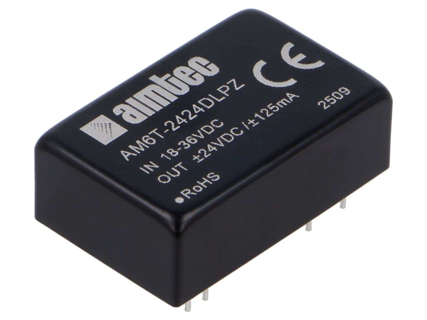 Convertor DC/DC AIMTEC 6W 18-36V intrare 24V și -24V ieșire THT DIP24