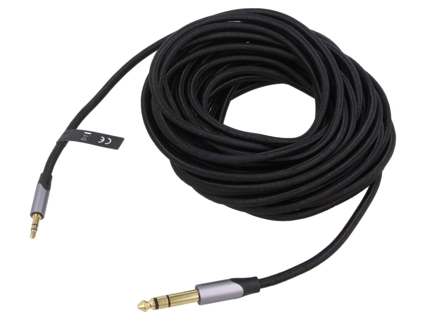 Cablu audio Jack 3,5mm și 6,3mm, 2m, negru - VENTION