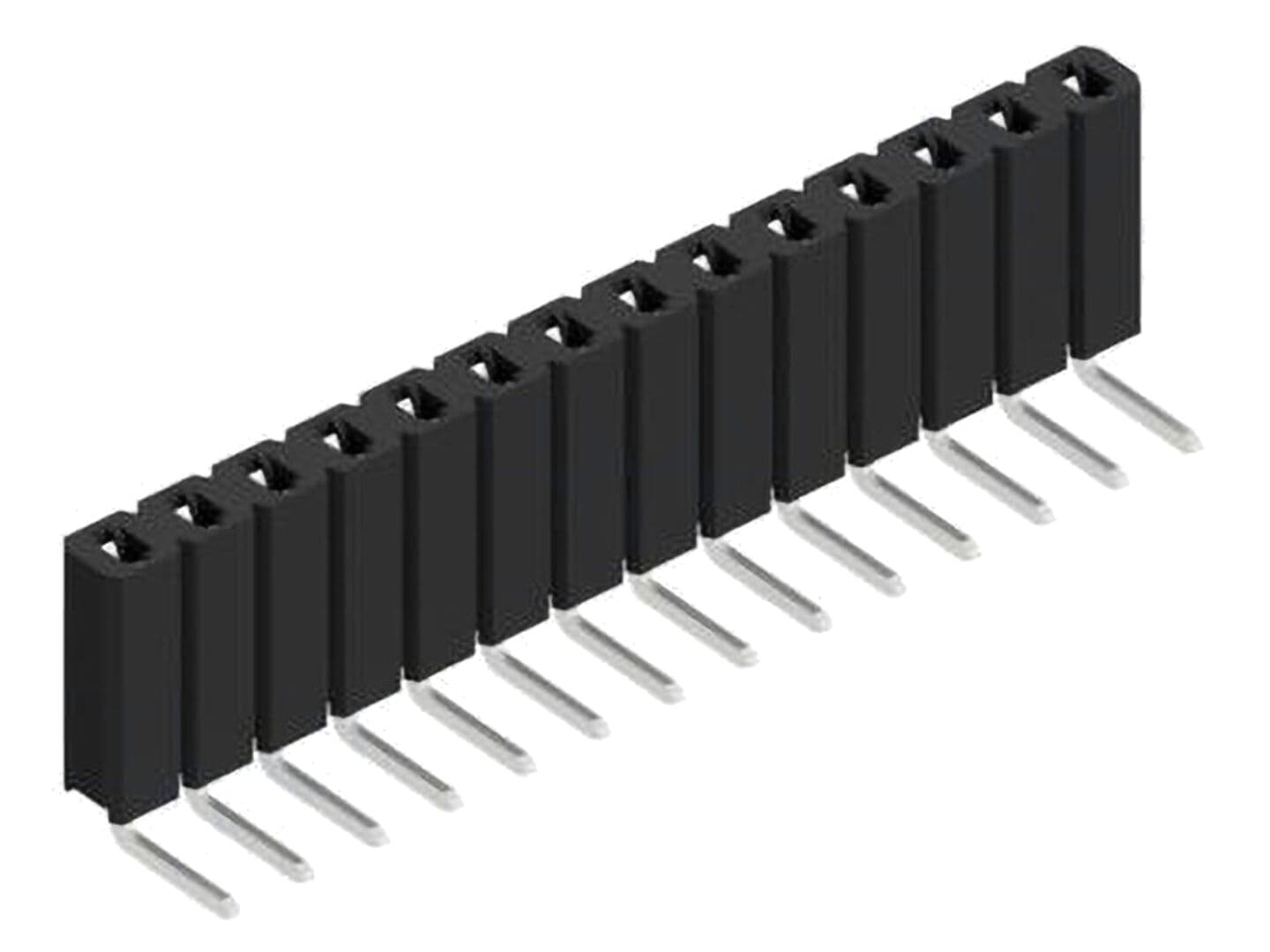 Conector mamă 1x14, THT, 3A